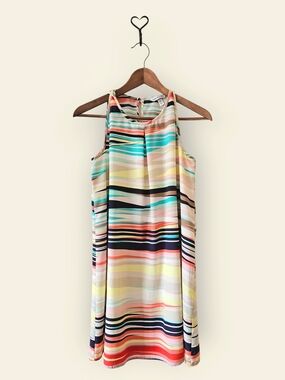 Speechless Halter Dress XS, Striped A-Line, Summer Casual Style